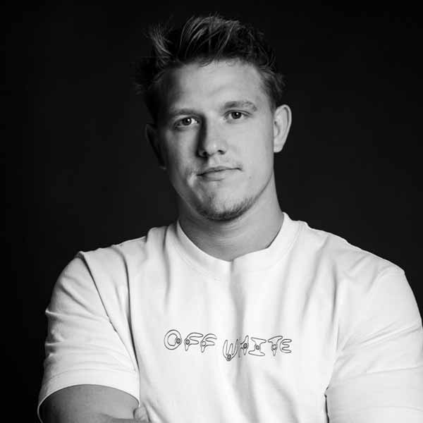 Black and White Portrait of AJ