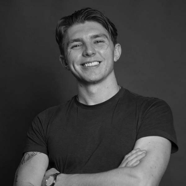 Black and White Portrait of Luke Croft-Faulkner