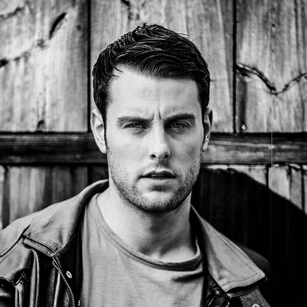 Black and White Portrait of Matt Hookings