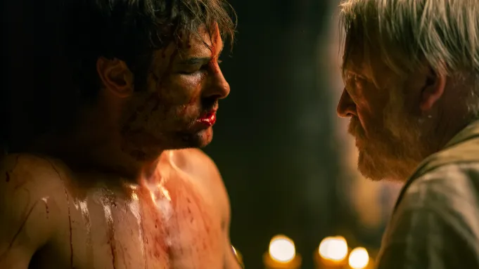 Matt Hookings and Ray Winstone in Prizefighter